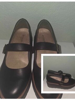 Dr. Scholl's Black Mary Jane Platform Loafers